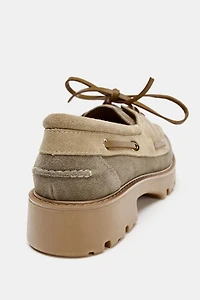 PLATFORM DECK LOAFERS