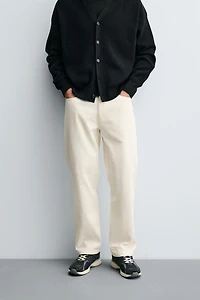 PANTALON REGULAR FIT EN VELOURS CÔTELÉ