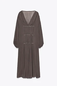 BEADED EMBROIDERED DRESS ZW COLLECTION