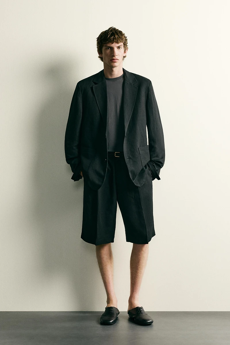 TEXTURED SUIT BLAZER