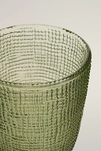 TEXTURED GLASS TUMBLER