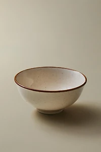 PORCELAIN MINI BOWL WITH ANTIQUE FINISH RIM