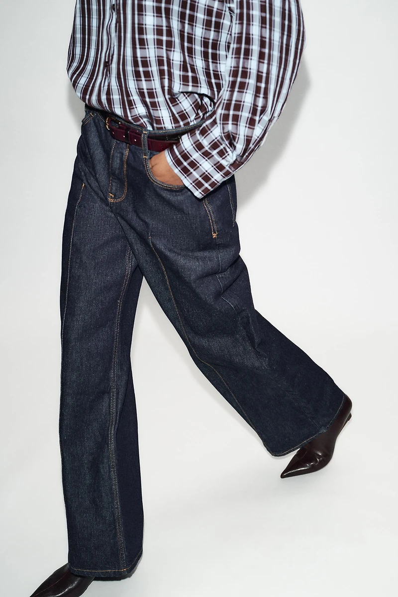 Z1975 WIDE LEG BELTED JEANS