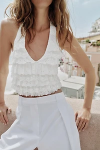 TOP HALTER VOLANTS