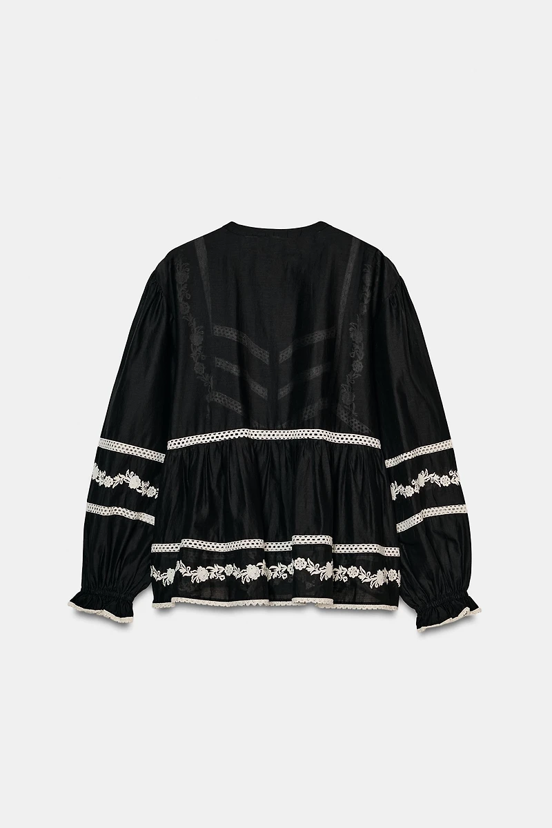 ZW COLLECTION EMBROIDERED BLOUSE