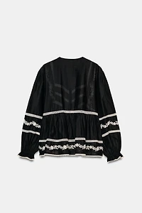 ZW COLLECTION EMBROIDERED BLOUSE