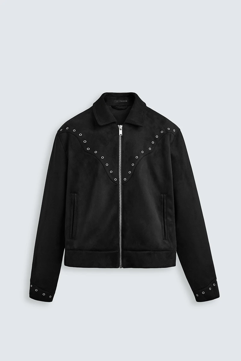 FAUX SUEDE JACKET