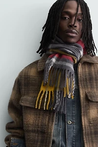 PLAID ZIPPER OVERSHIRT