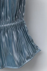 METALLIC TEXTURED PANTS