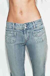 JEAN TRF TAILLE BASSE À POCHES