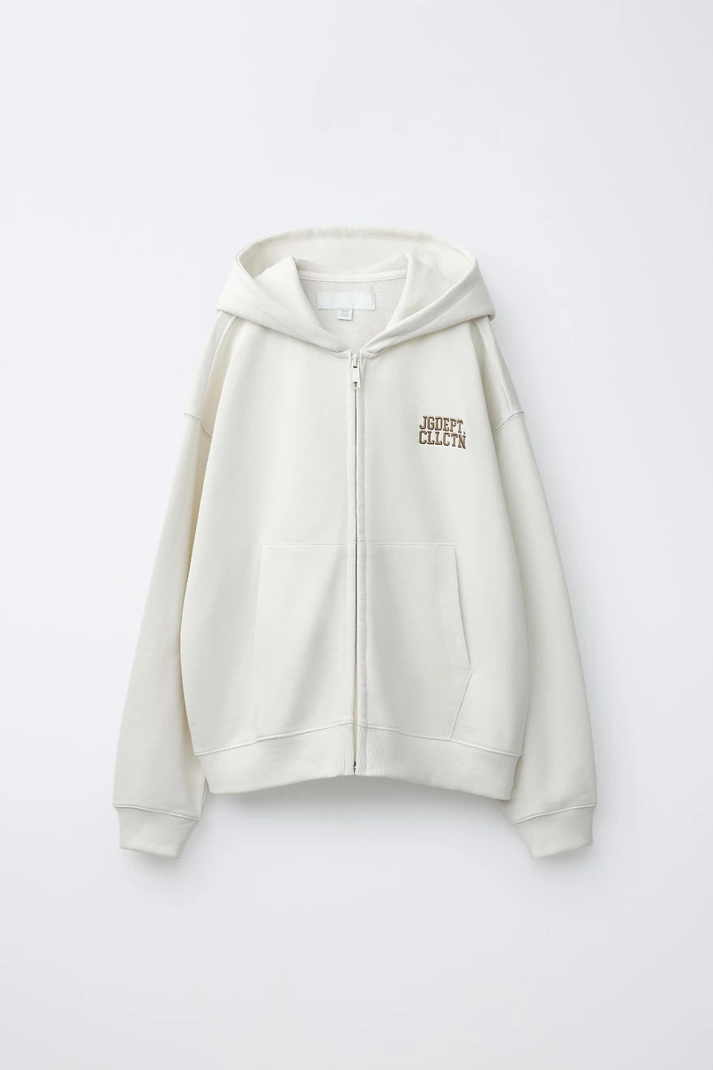 ZIP JOGGING SWEATSHIRT