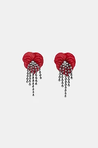 BOUCLES D'OREILLES FLEUR BRILLANTE