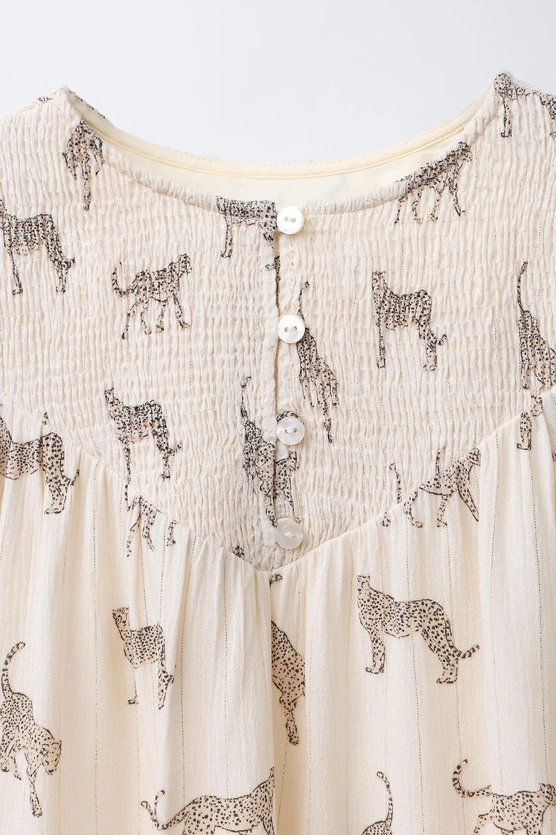 CHEMISE À IMPRIMÉ GUÉPARD