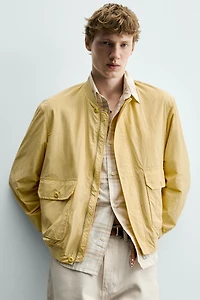 REGULAR FIT TECHNICAL BOMBER JACKET