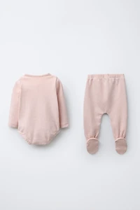 MELANGE BODYSUIT AND LEGGINGS PACK