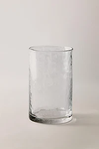 HAMMERED GLASS SOFT DRINK TUMBLER