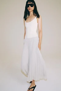 ZW COLLECTION PLEATED MIDI SKIRT