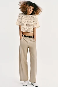 POINTELLE KNIT TOP
