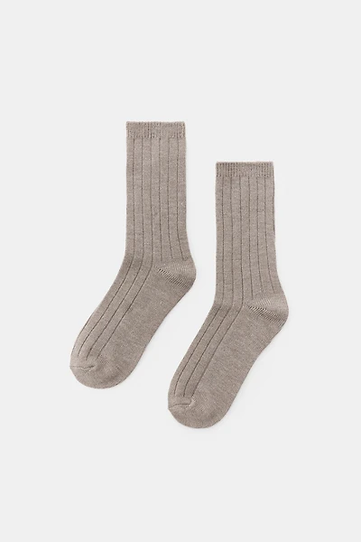 BASIC RIBBED SOCKS