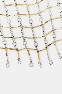 METALLIC JEWEL NECKLACE