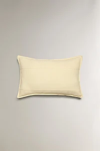 BACKSTITCHED THROW PILLOW COVER