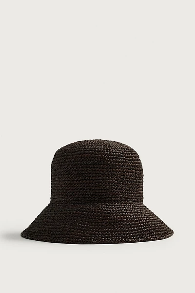 RAFFIA BUCKET HAT
