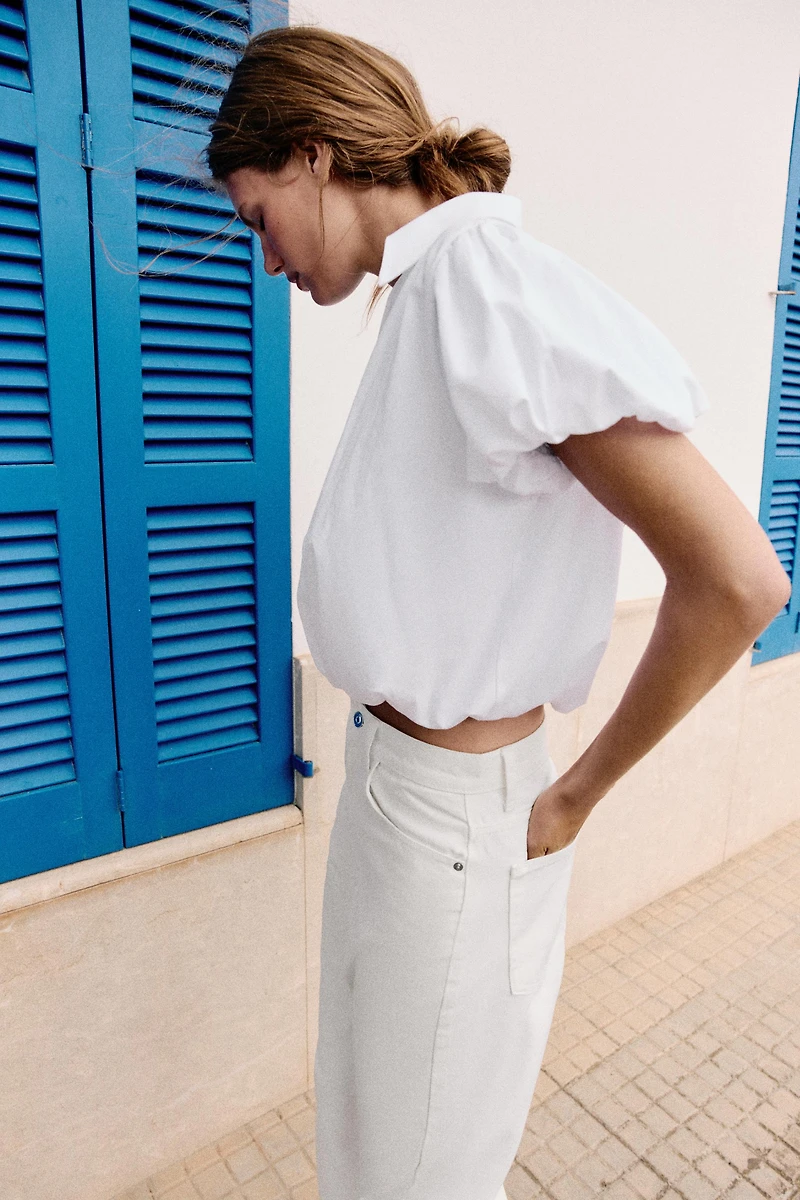 SHORT SLEEVE BALLOON SHIRT