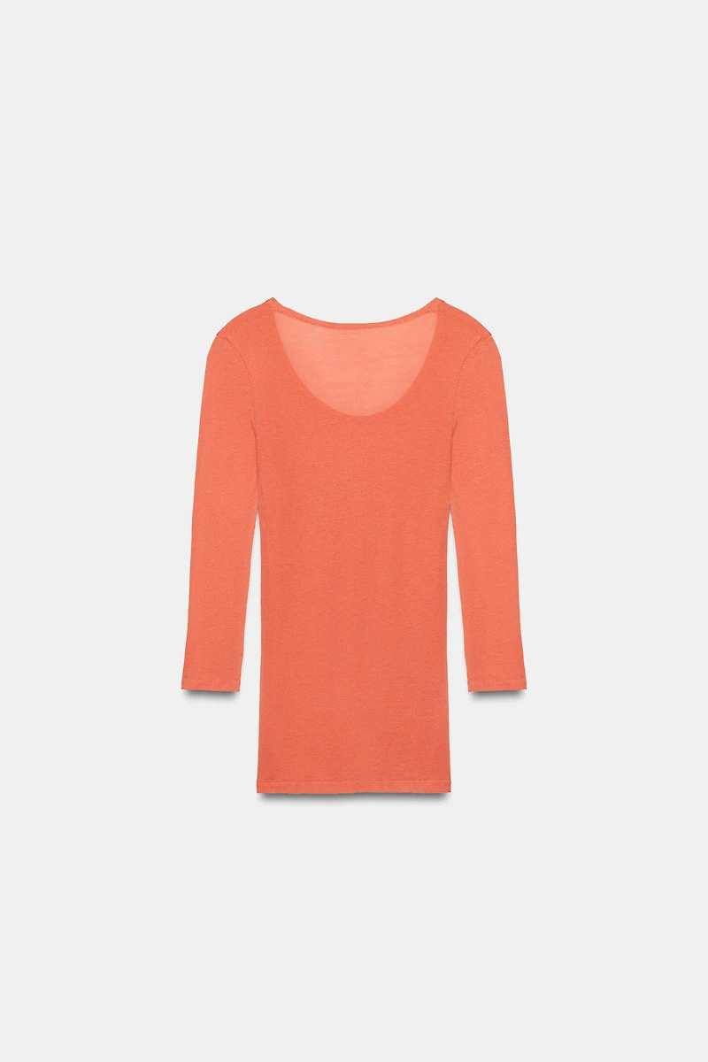 SUPIMA® THREE-QUARTER SLEEVE T-SHIRT