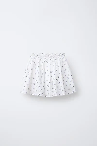 FLORAL EMBROIDERED SKORT