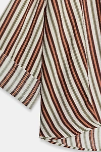 CHEMISE À RAYURES BAS BOUFFANT