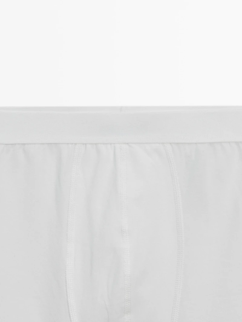 Boxer uni en coton mélang