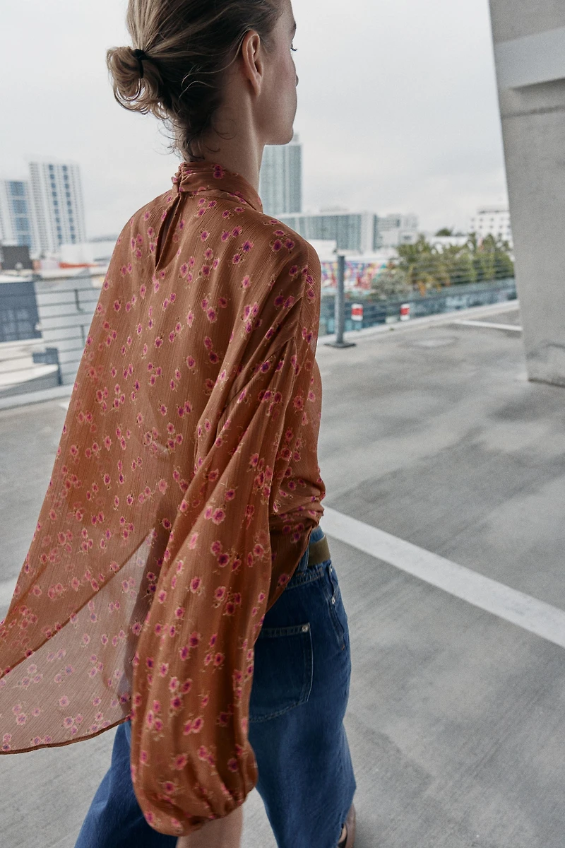 BOW PRINT SHIRT