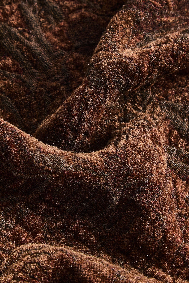 PLAID CHENILLE JACQUARD