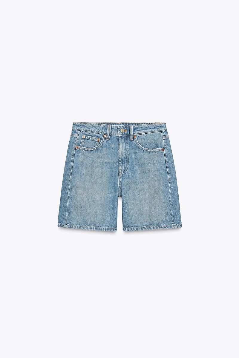 TRF MID-RISE DENIM SHORTS