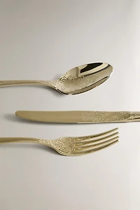 ENGRAVED FLATWARE SET