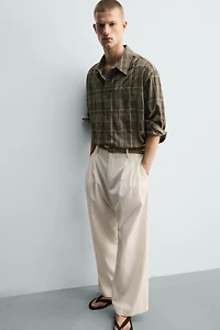 CHEMISE FLUIDE À CARREAUX
