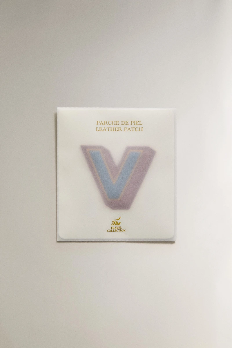 LEATHER LETTER V PATCH