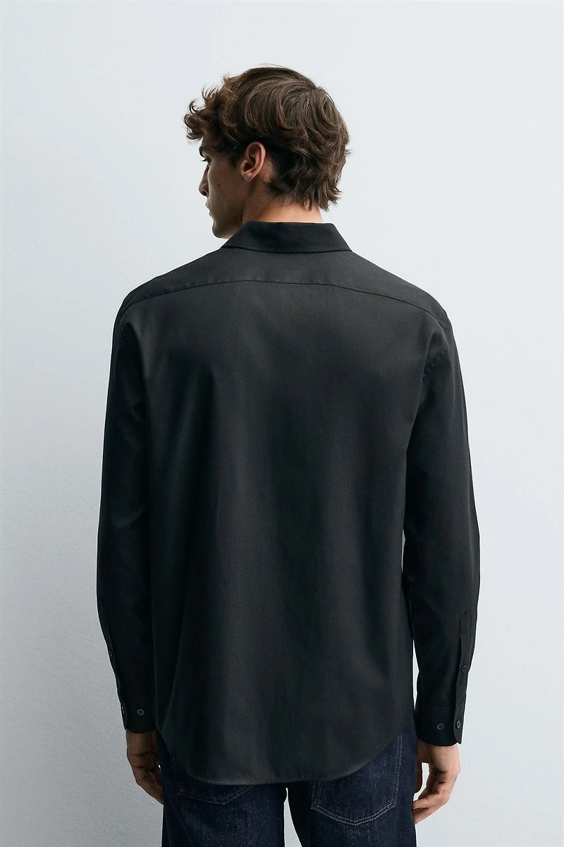 REGULAR FIT TEXTURED SHIRT