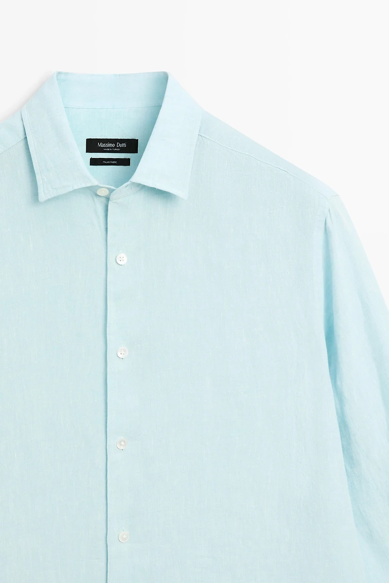100% linen regular fit shirt