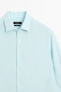 100% linen regular fit shirt