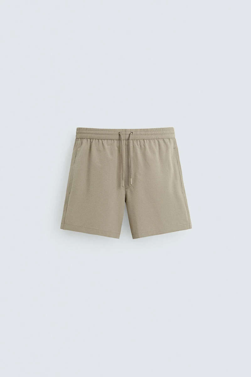 MAILLOT DE BAIN MI-LONG EN SEERSUCKER