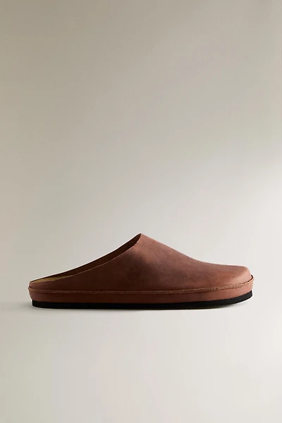 MINIMAL LEATHER MULES