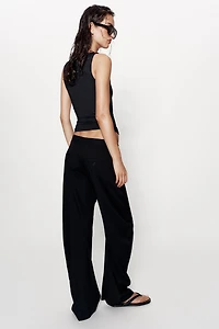 WIDE STRAP POLYAMIDE T-SHIRT