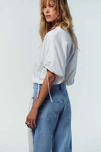 COTTON T-SHIRT WITH TIES