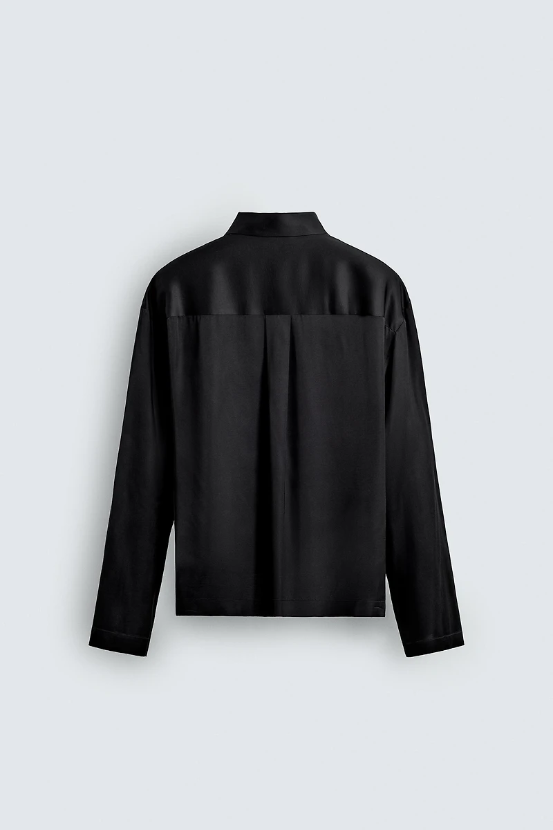 SATIN POLO SHIRT