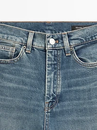 High-waist boot-cut jeans