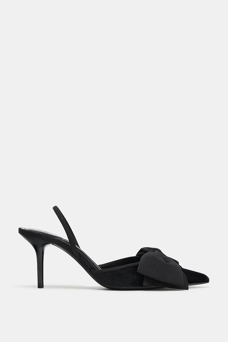 BOW SLINGBACKS