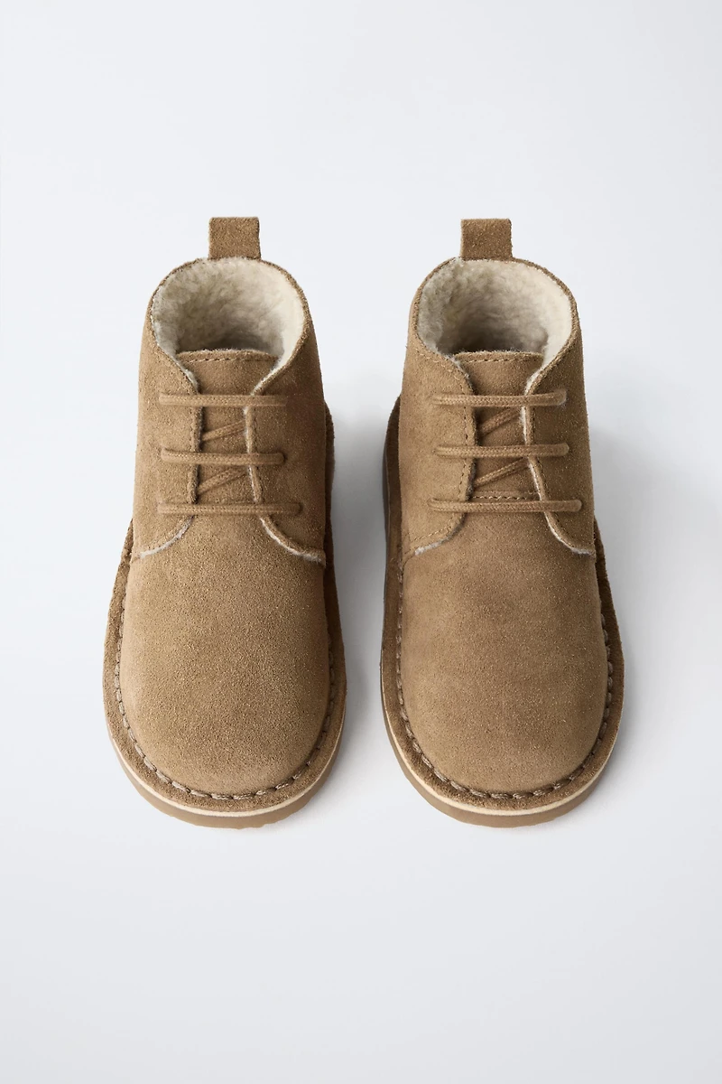 LINED LEATHER BOOTS