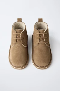 LINED LEATHER BOOTS