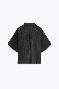 FLOWY POCKET SHIRT